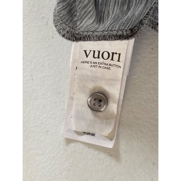 NWT Vuori Large Lux Crew Jumpsuit Short Sleeve Pockets Mallorca Gray MSRP$138 - Picture 16 of 16